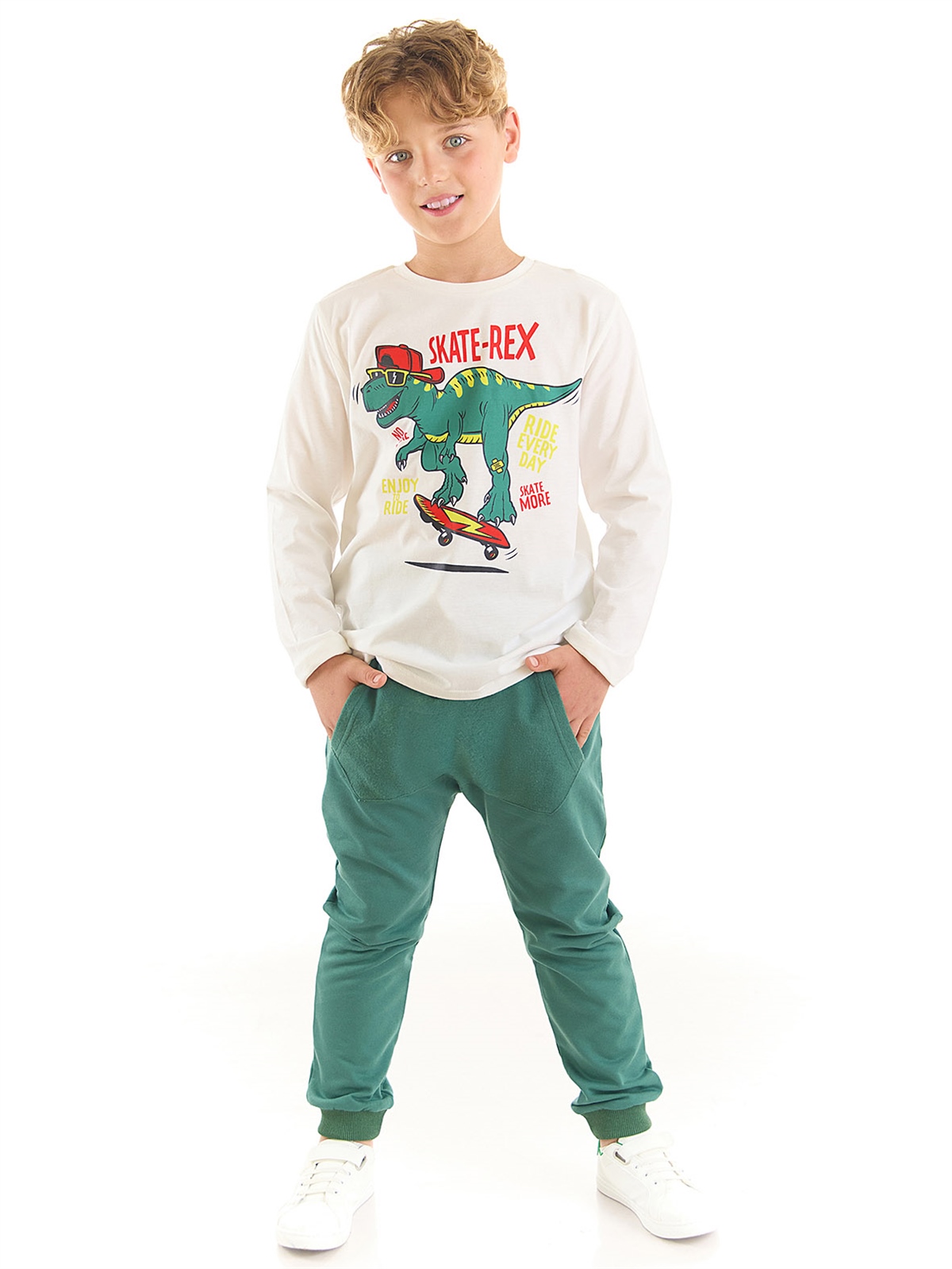 SKATE-REX ERKEK ÇOCUK T-SHİRT PANTOLON TAKIM
