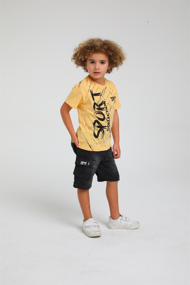 SPORT YAZILI T-SHIRT