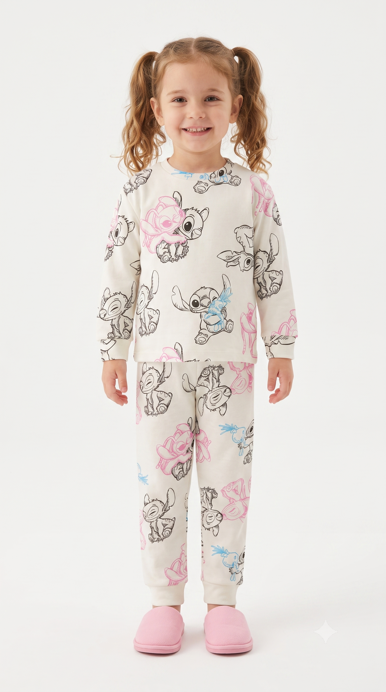 Stitch Pijama Takımı - Beyaz