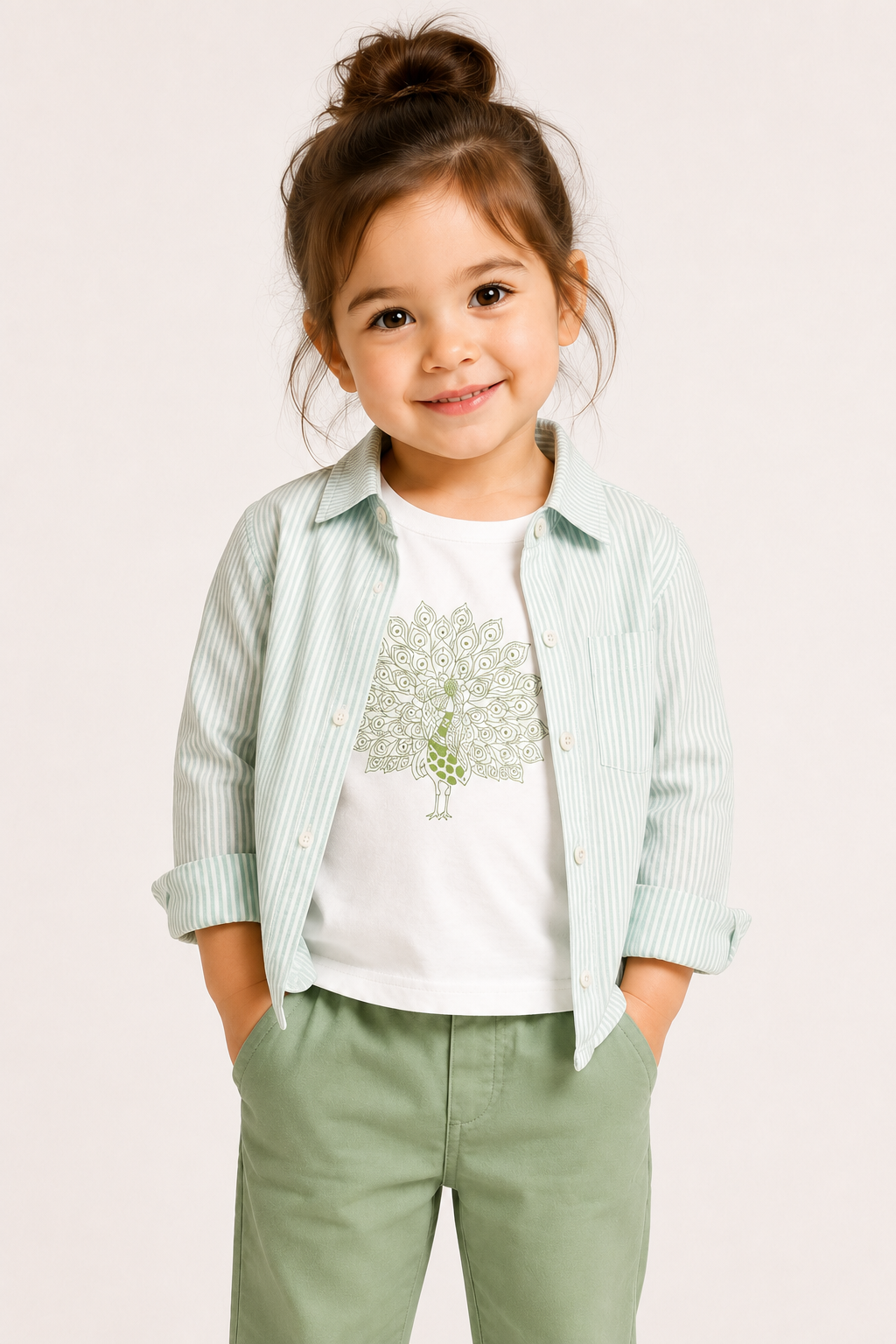 Sweat Kız Gömlek - Yeşil Mint