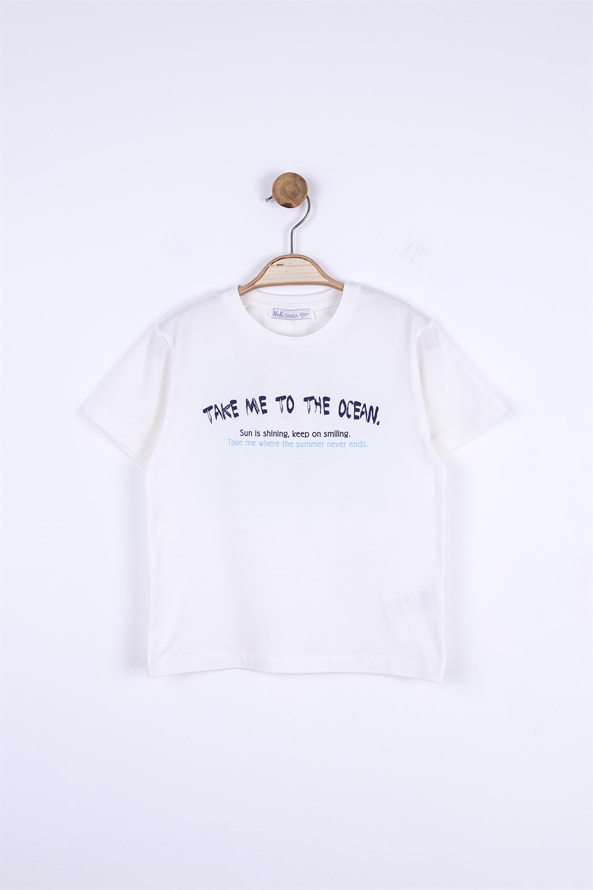 TAKE ME TO YAZILI T-SHIRT
