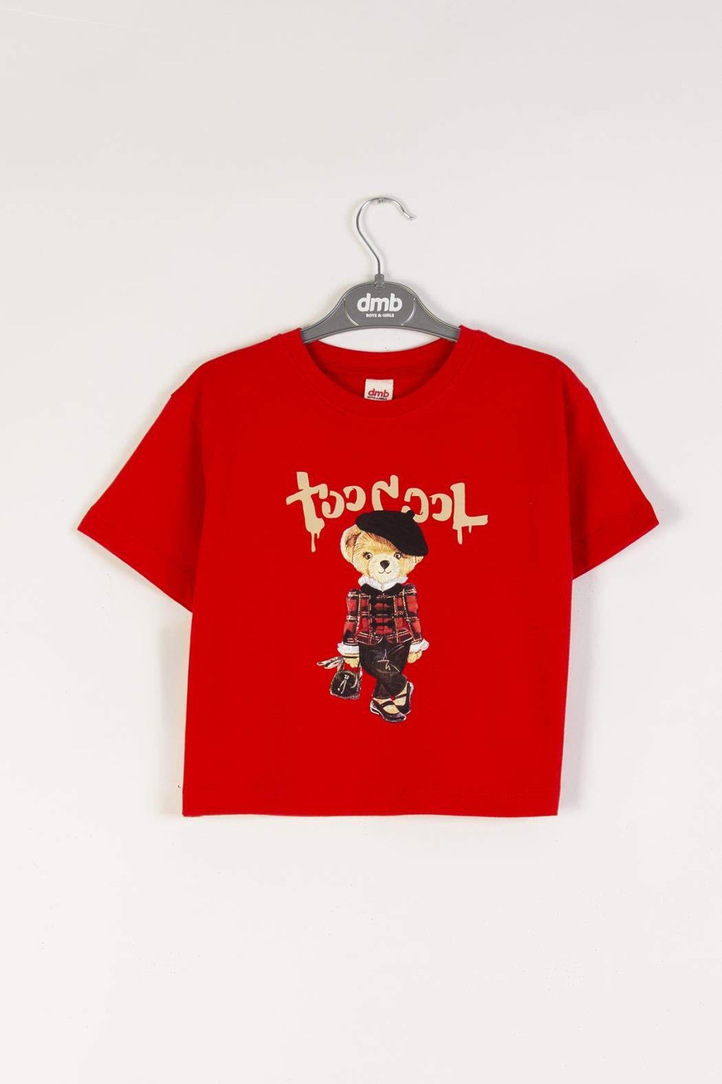 Teddy Bear Kız Tshirt - Kırmızı