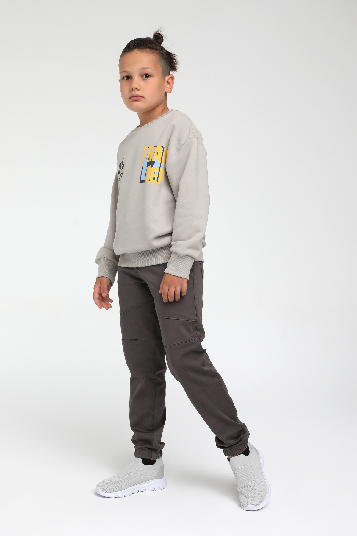 TRAIN DEP YAZILI ERKEK SWEAT