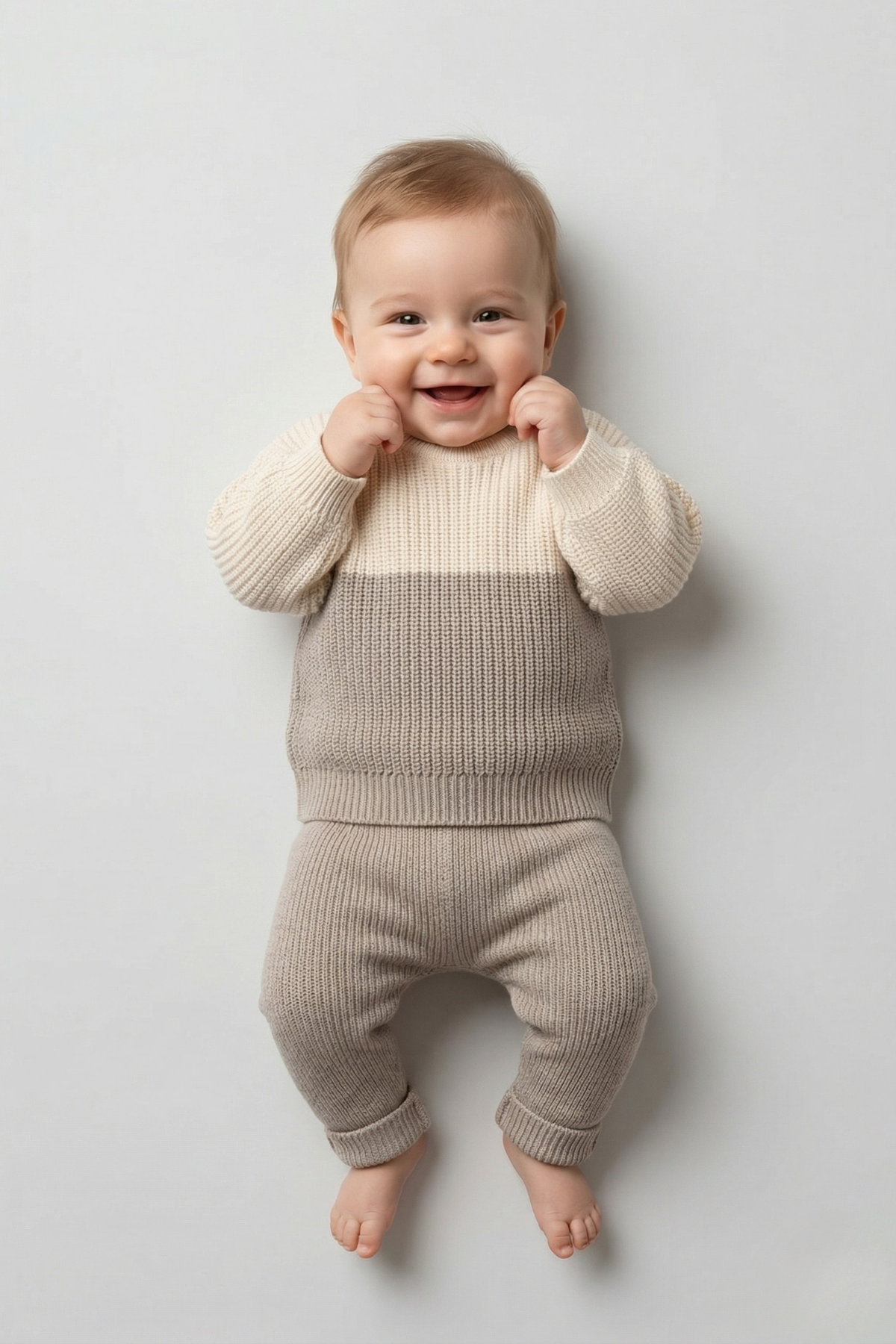Triko Unisex Bebe Takım - Gri