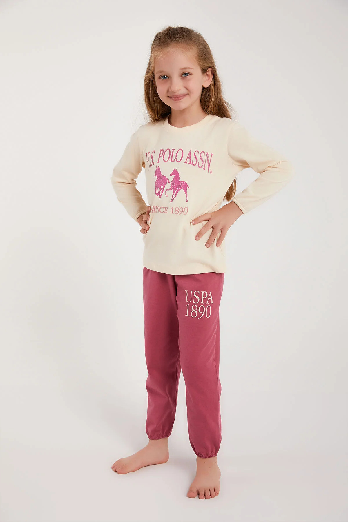 U.S POLO KIZ PİJAMA TAKIMI