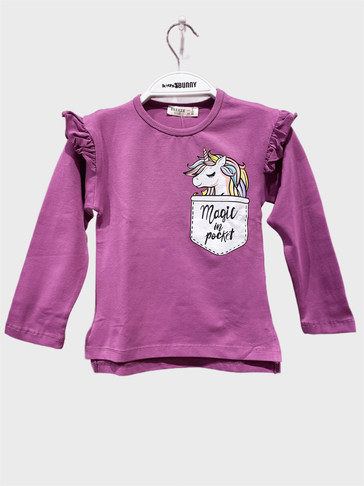 UNİCORN BASKILI KIZ UZUN KOL TSHIRT