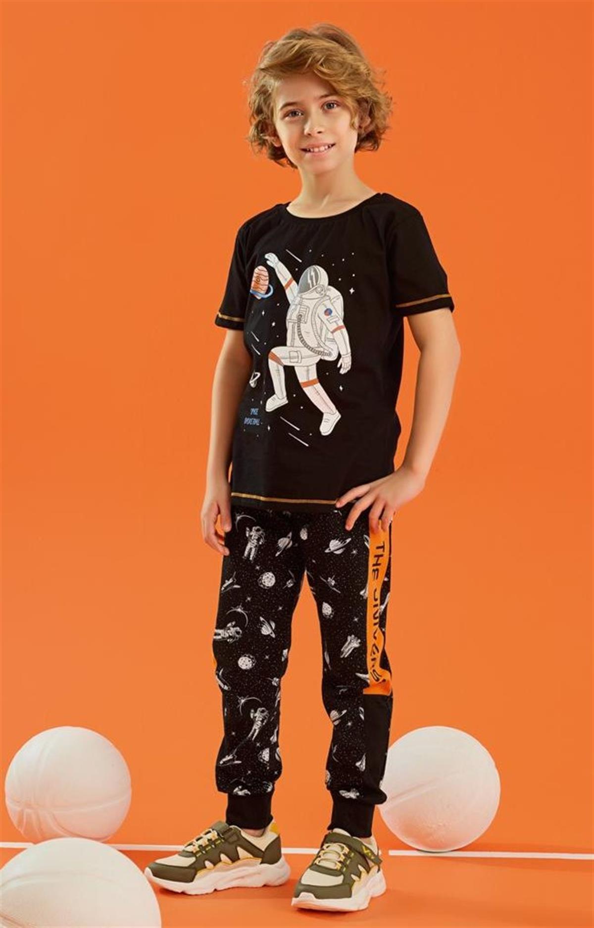 UZAY BASKILI PİJAMA TAKIMI