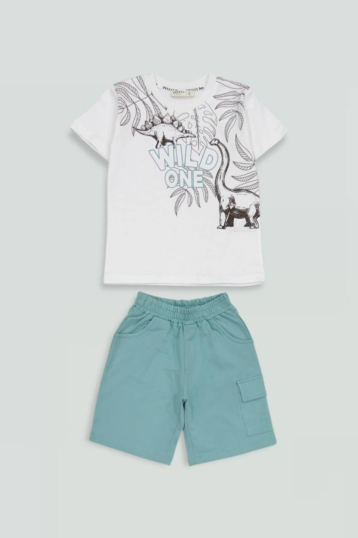 Wild One Erkek Şortlu Takım - Ekru