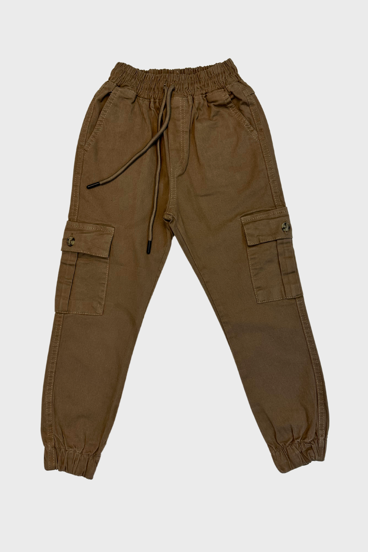 Woorage Paçası Lastikli Erkek Pantolon - Kahverengi