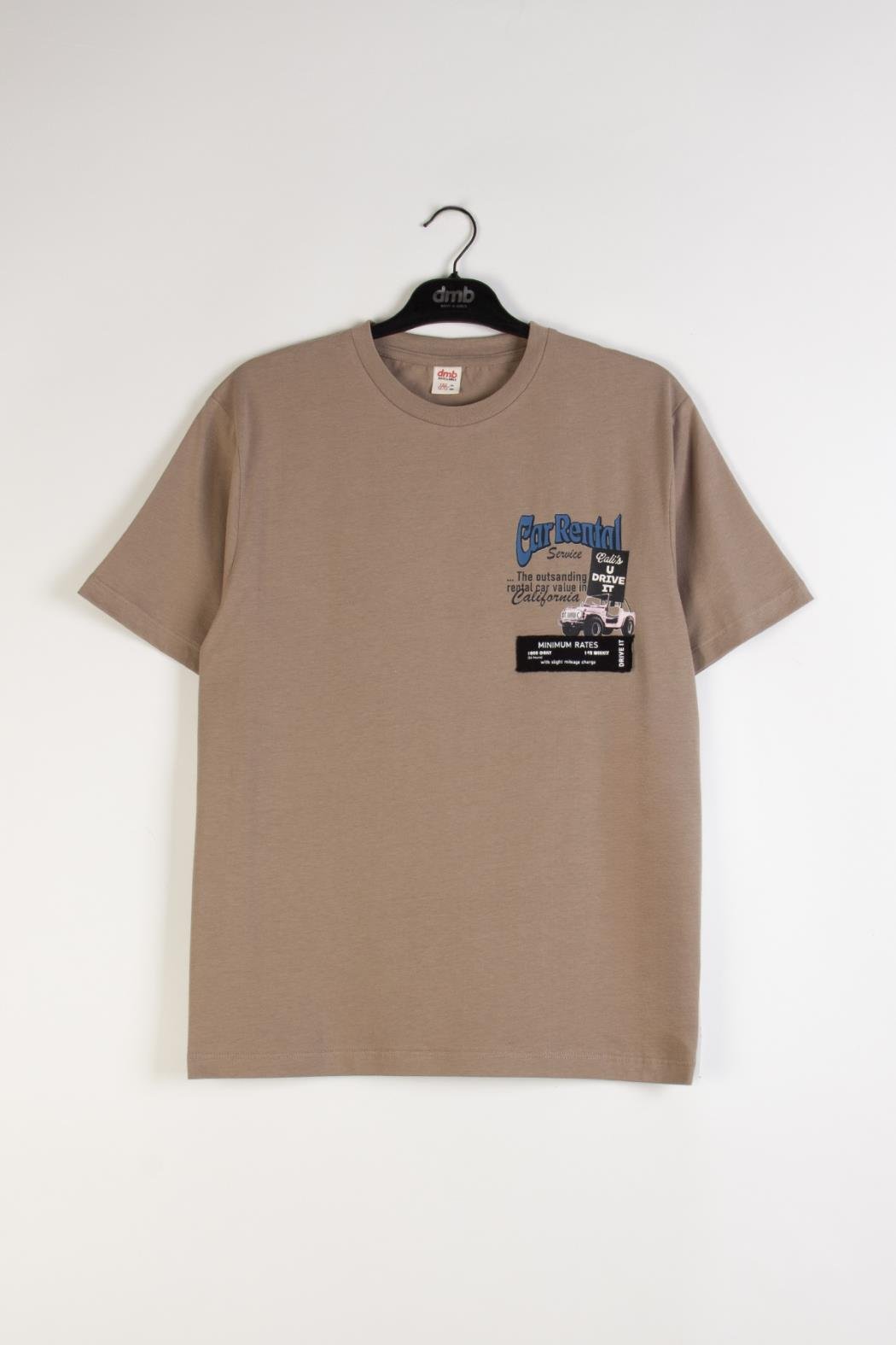 Working Erkek Tişört - Kahverengi