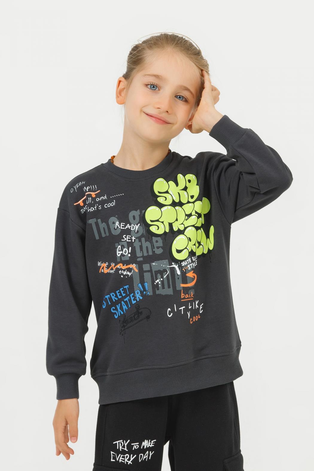 YAZILI ERKEK SWEAT