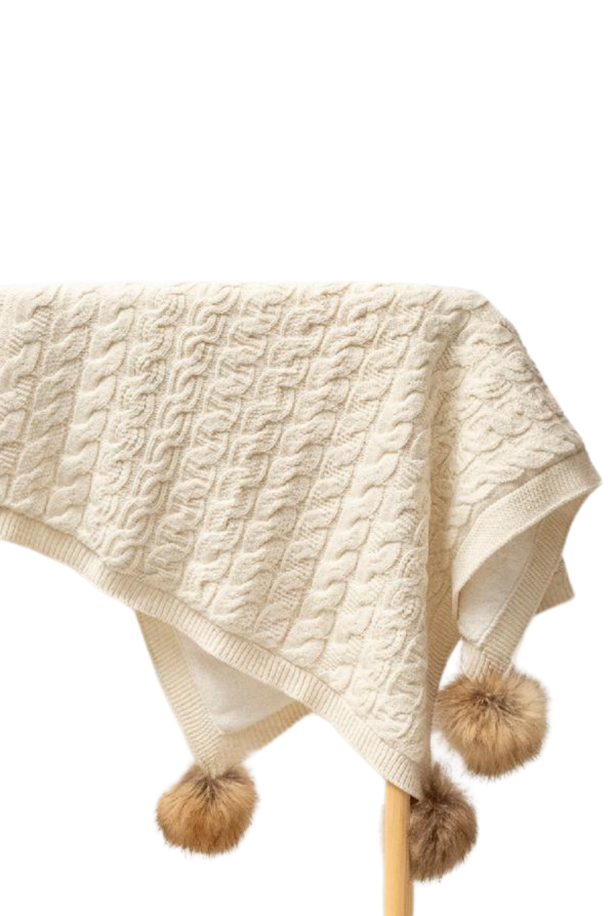 Yün Bebe Battaniyesi - Krem
