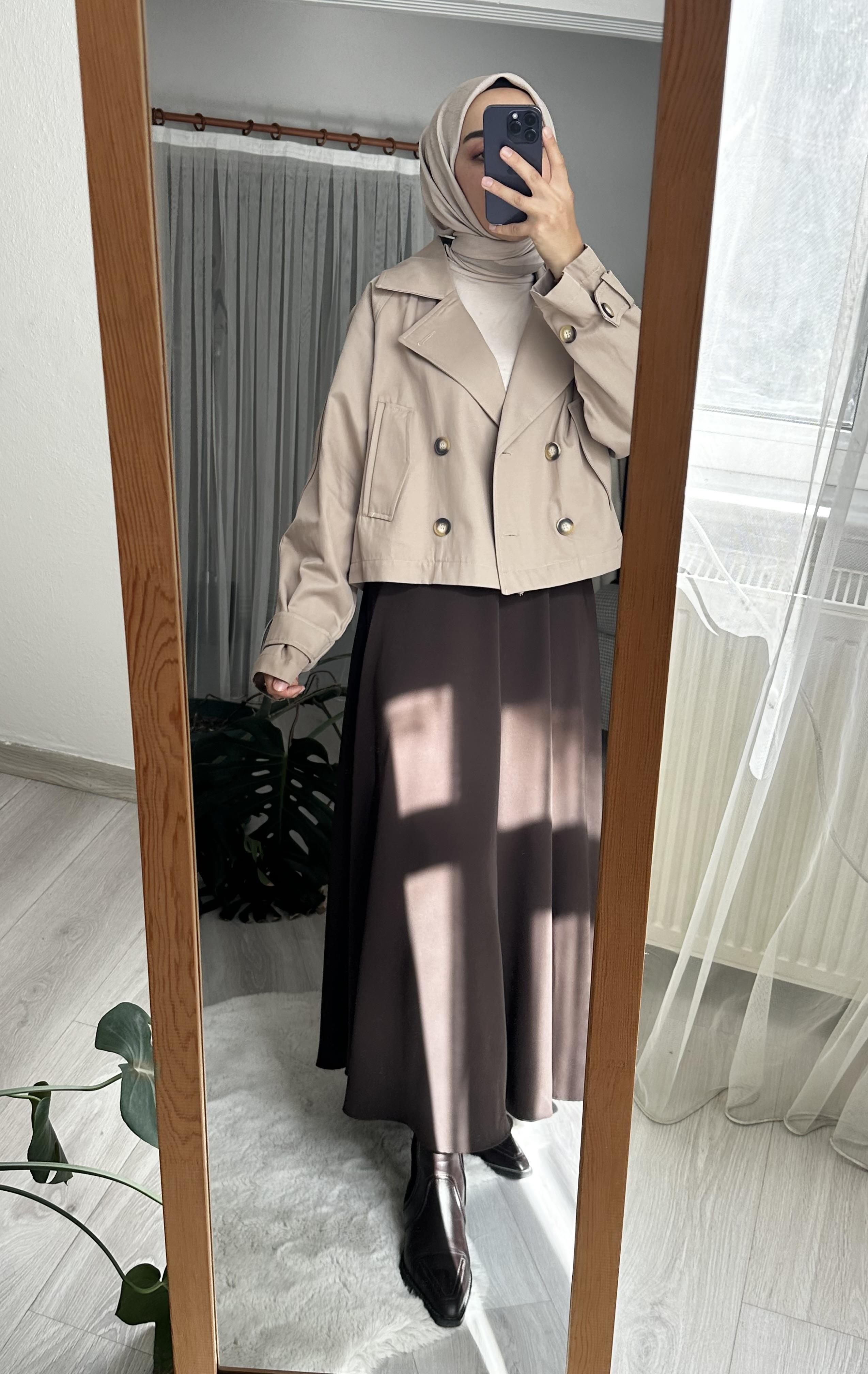 Acı Kahve İthal Kloş Etek