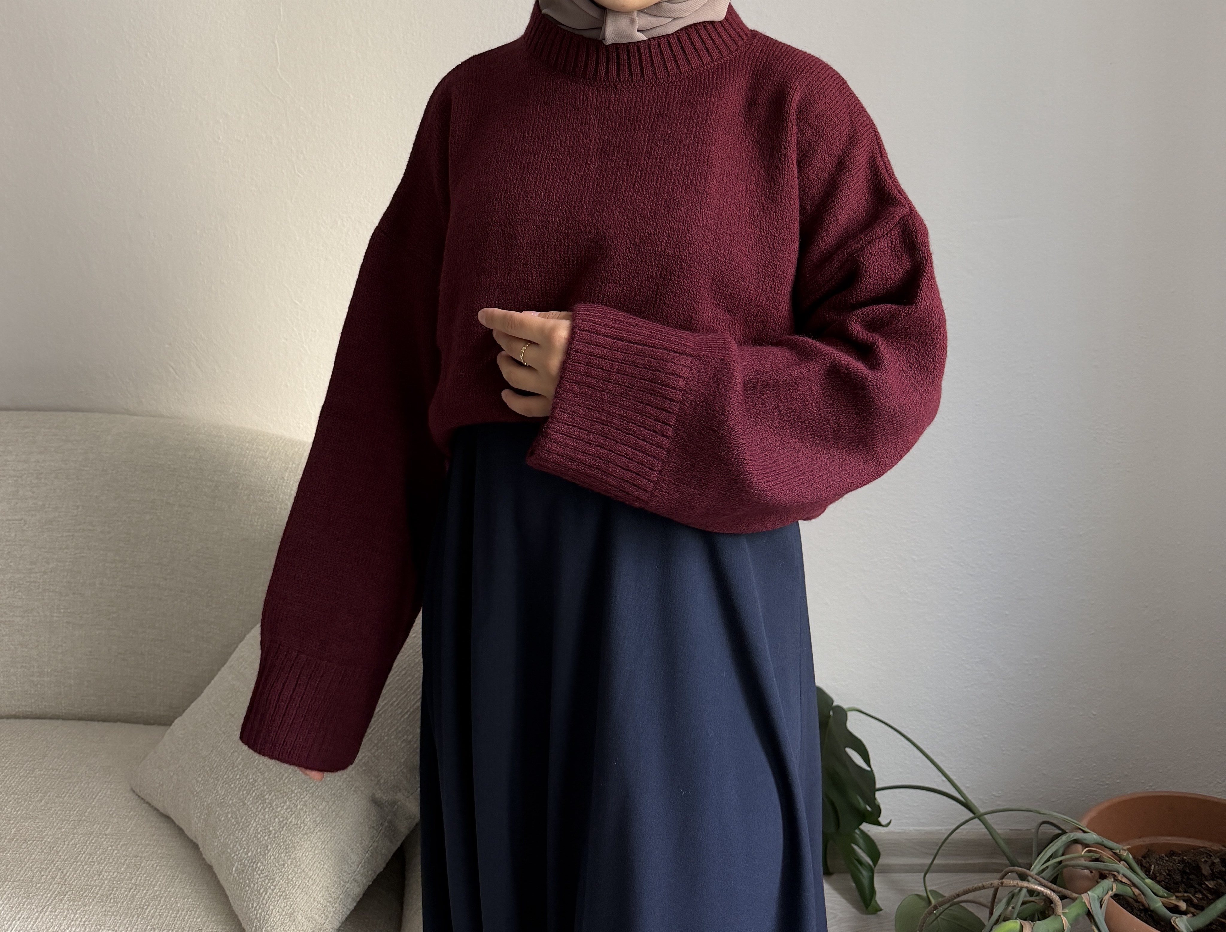 Bordo Oversize Kazak