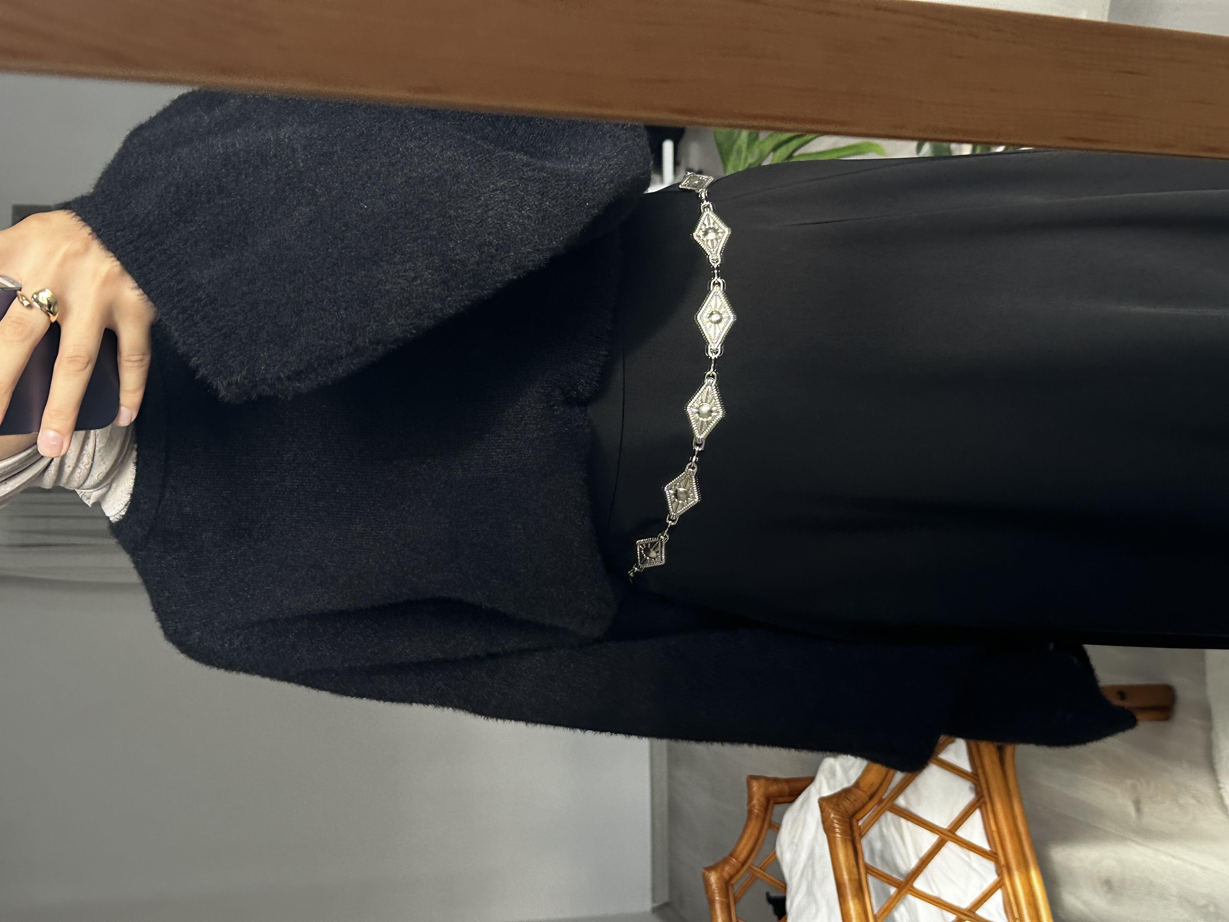 Silver Üçgen Zincir Kemer