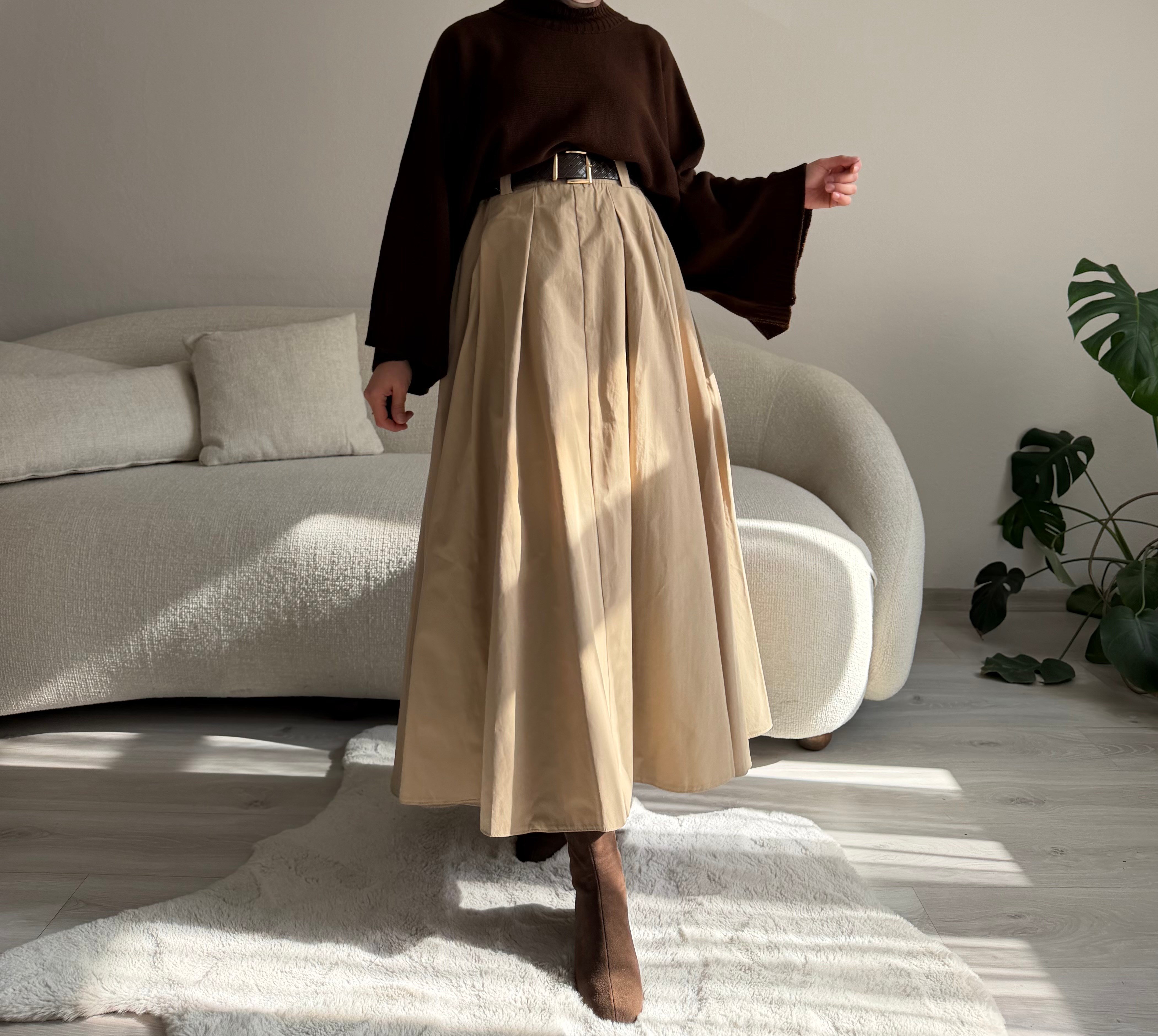 Sütlü Kemerli Paraşüt Etek