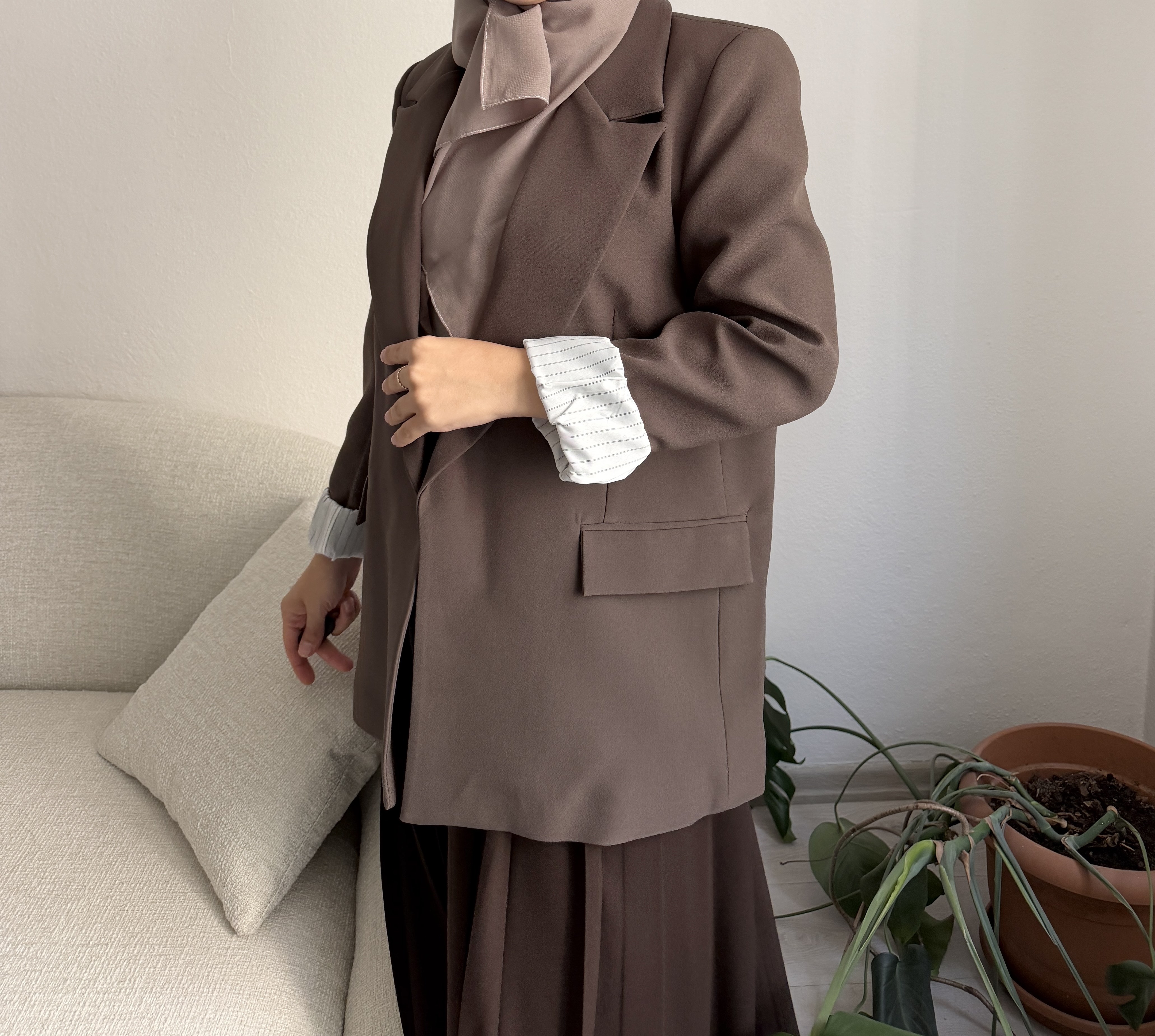 Acı Kahve Blazer Ceket