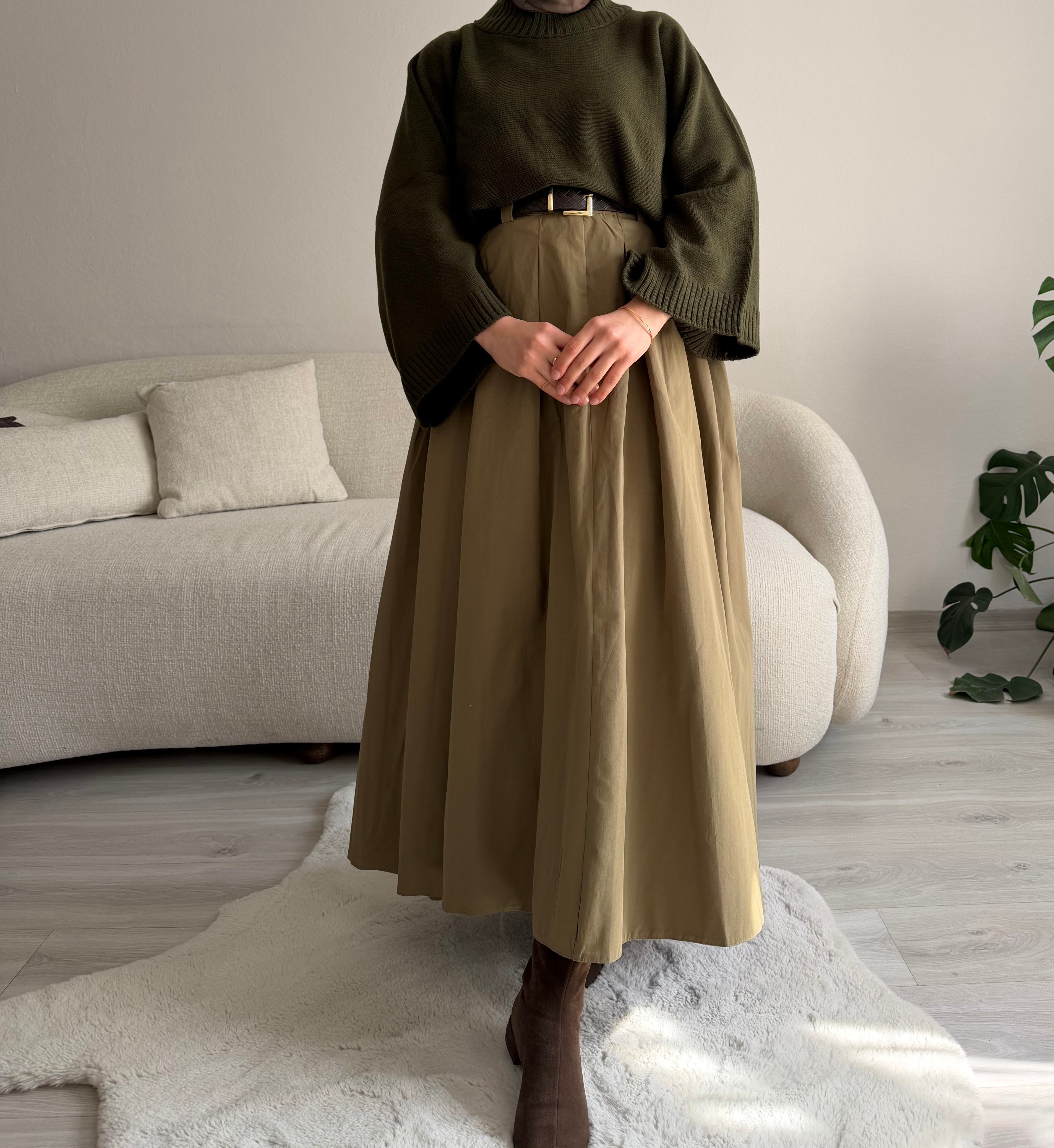 Çağla Kemerli Paraşüt Etek