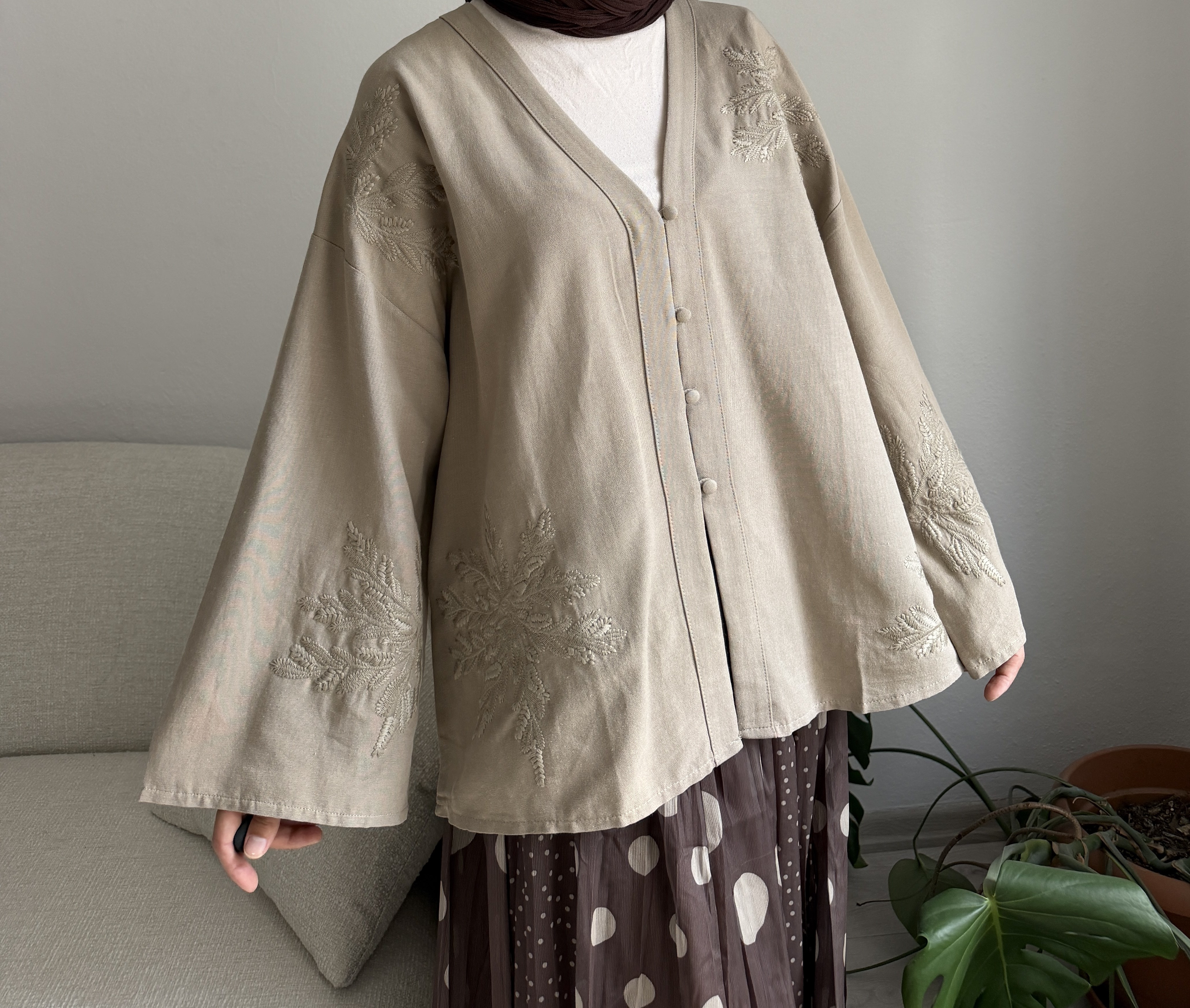 Çağla Nakışlı Kimono