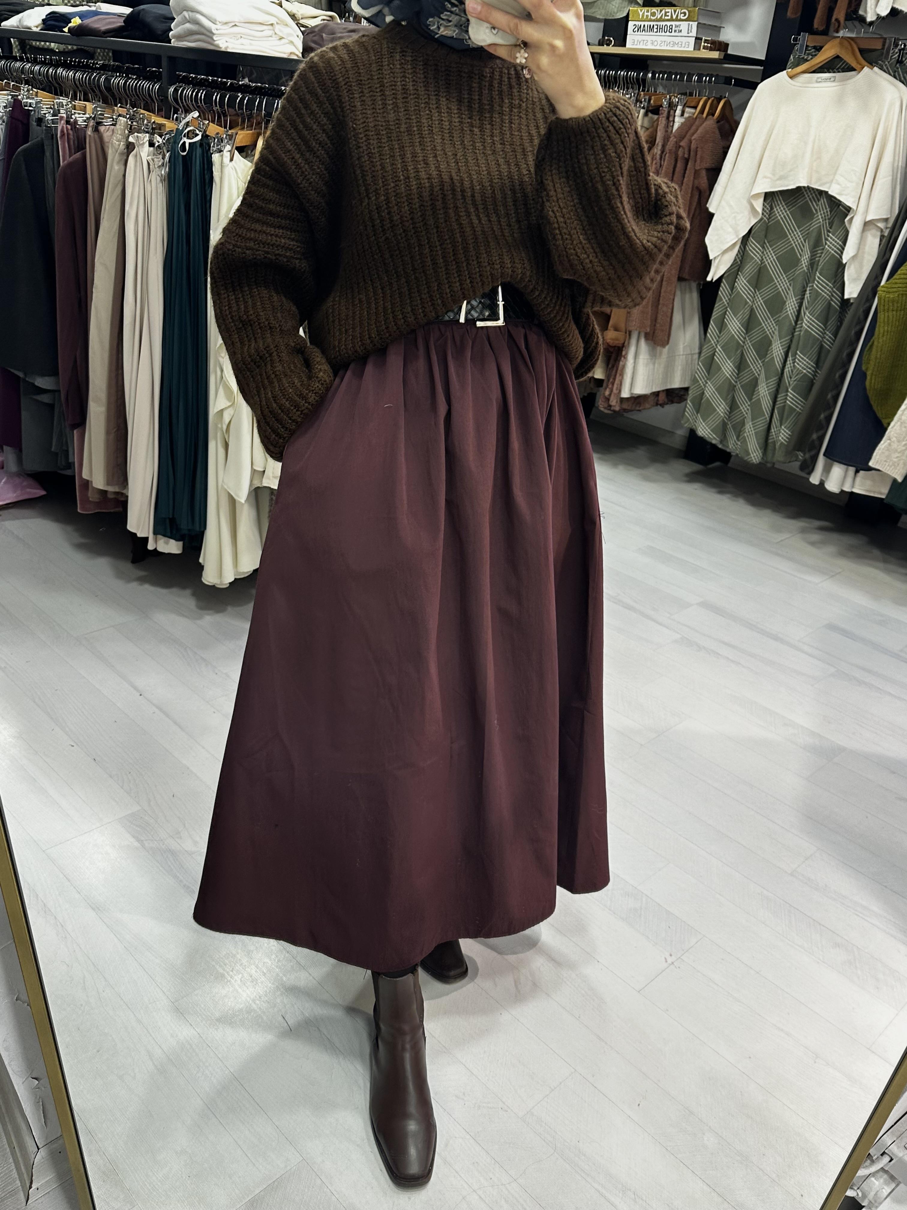 Mürdüm Kemerli Paraşüt Kloş Etek