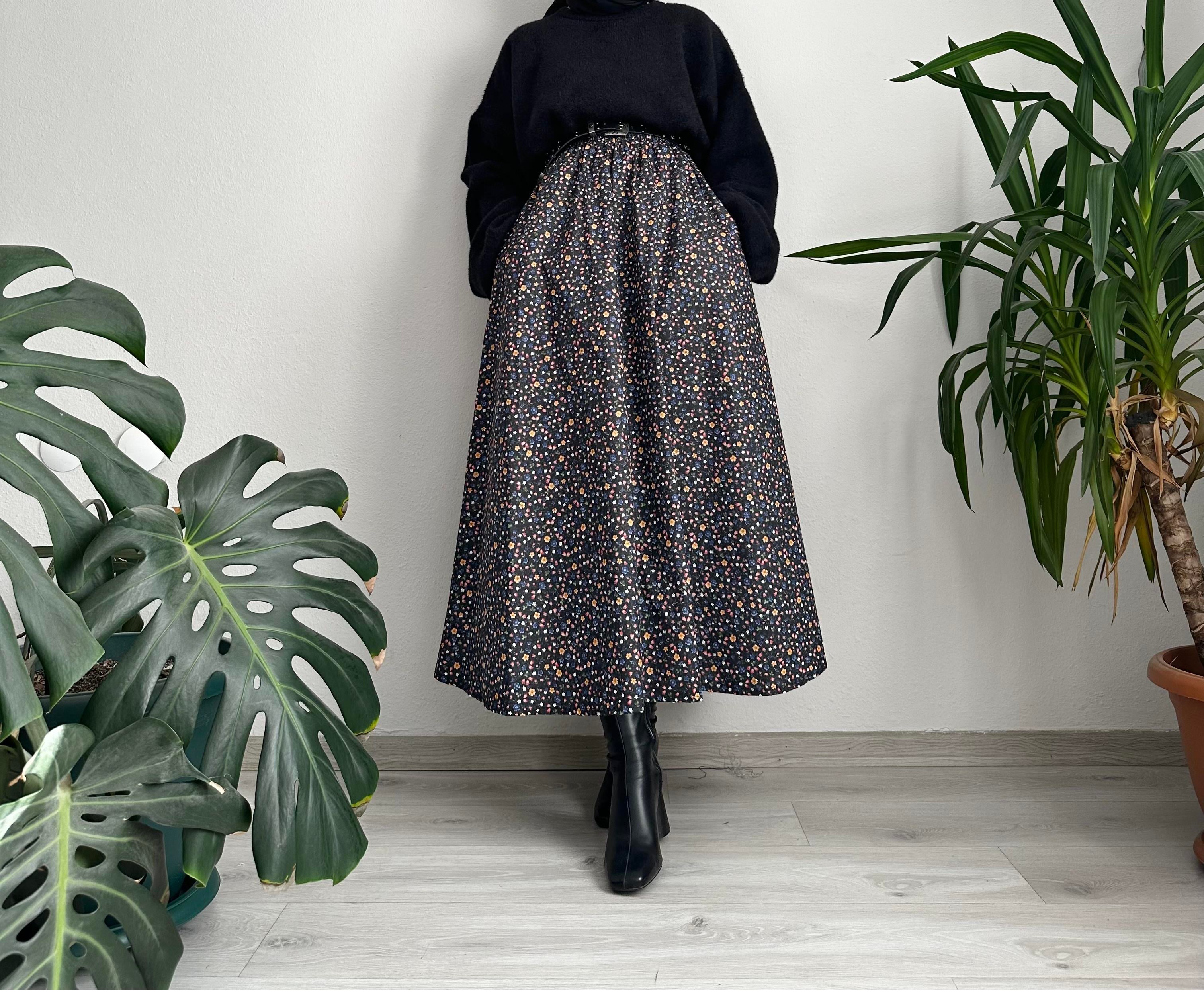 Siyah Gardenia Flow Etek