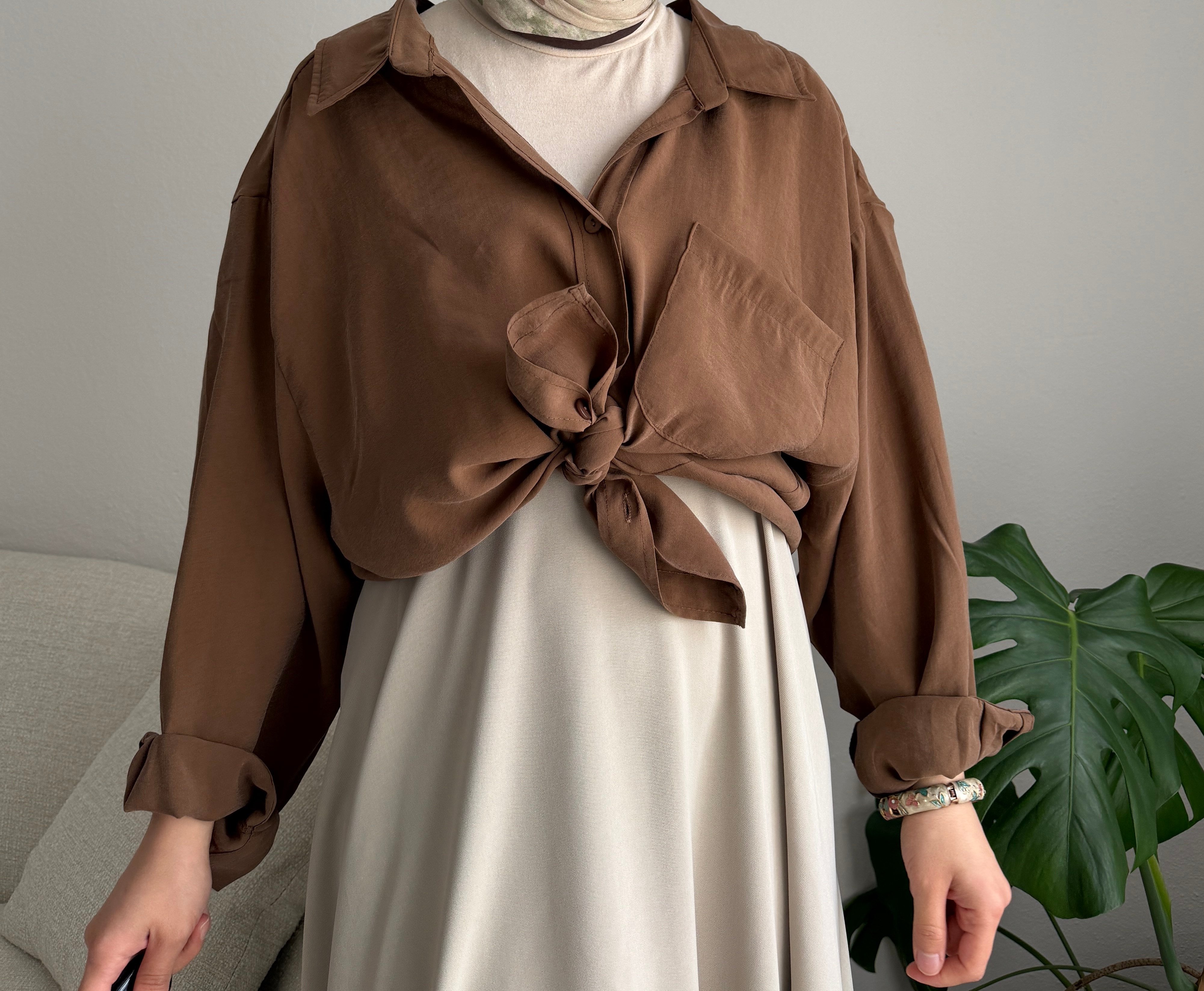 Taba Oversize Gömlek