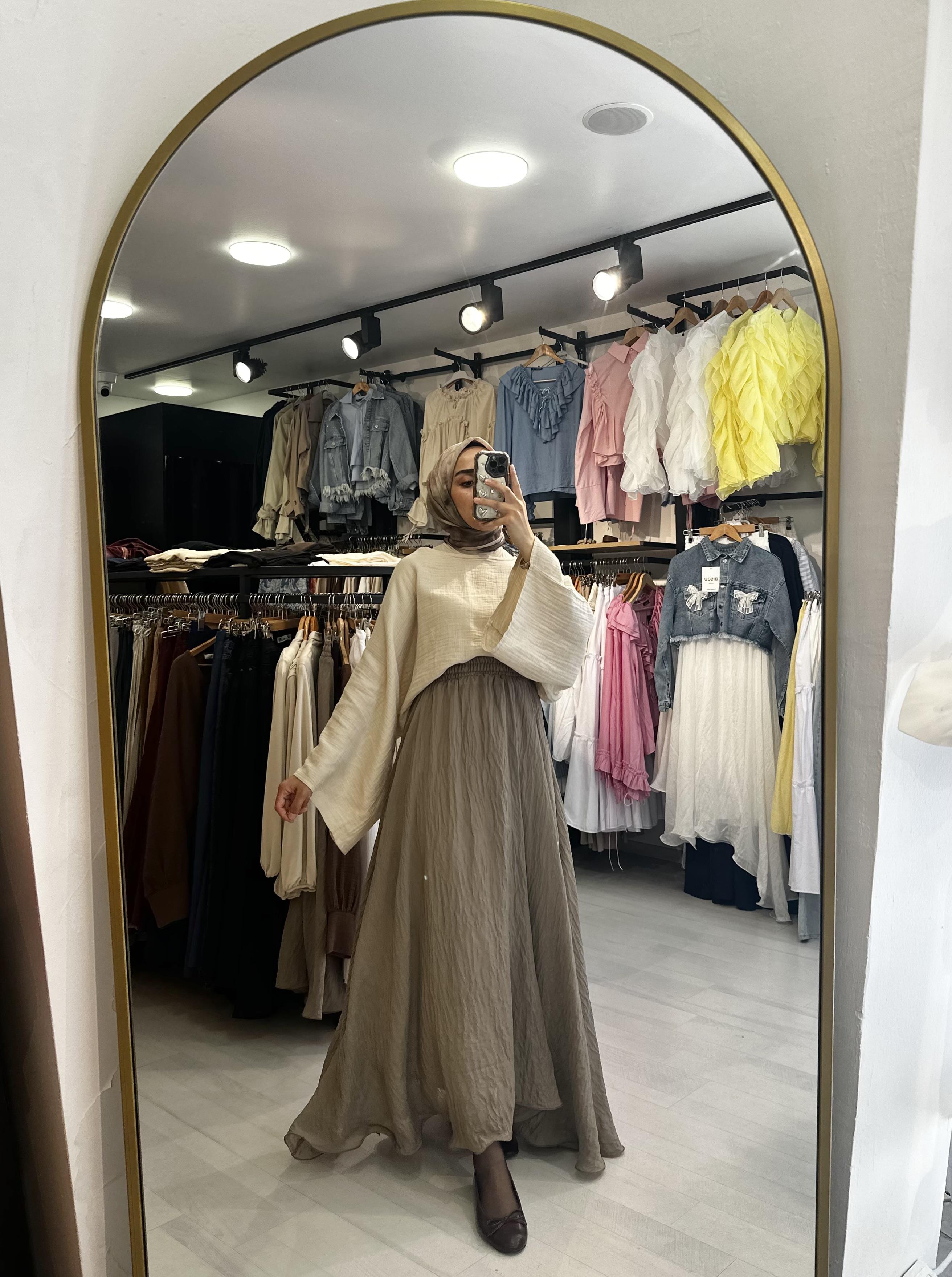 Vizon Tül Volan Etek