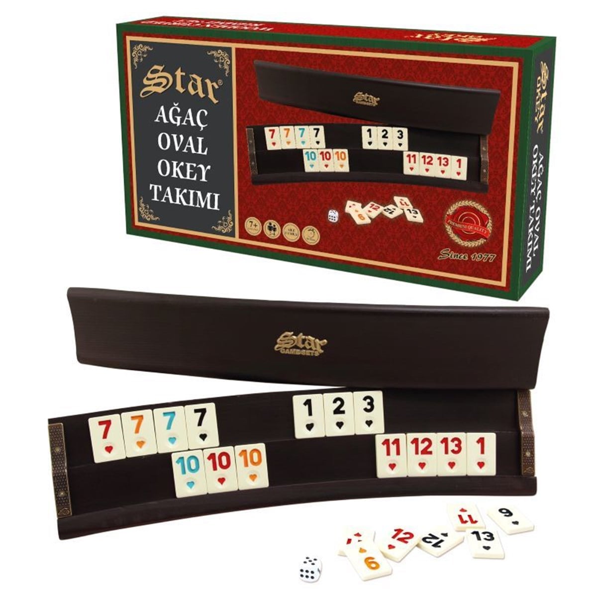 STAR AĞAÇ OVAL OKEY TAKIMI