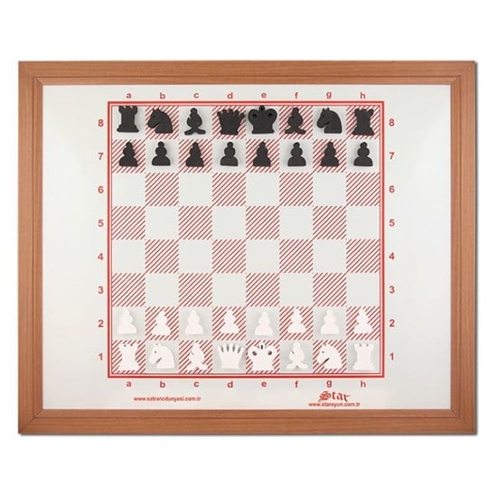 SATRANÇ EĞİTİM PANOSU 78x95 cm