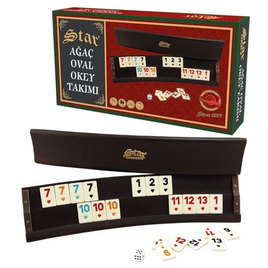 STAR AĞAÇ OVAL OKEY TAKIMI