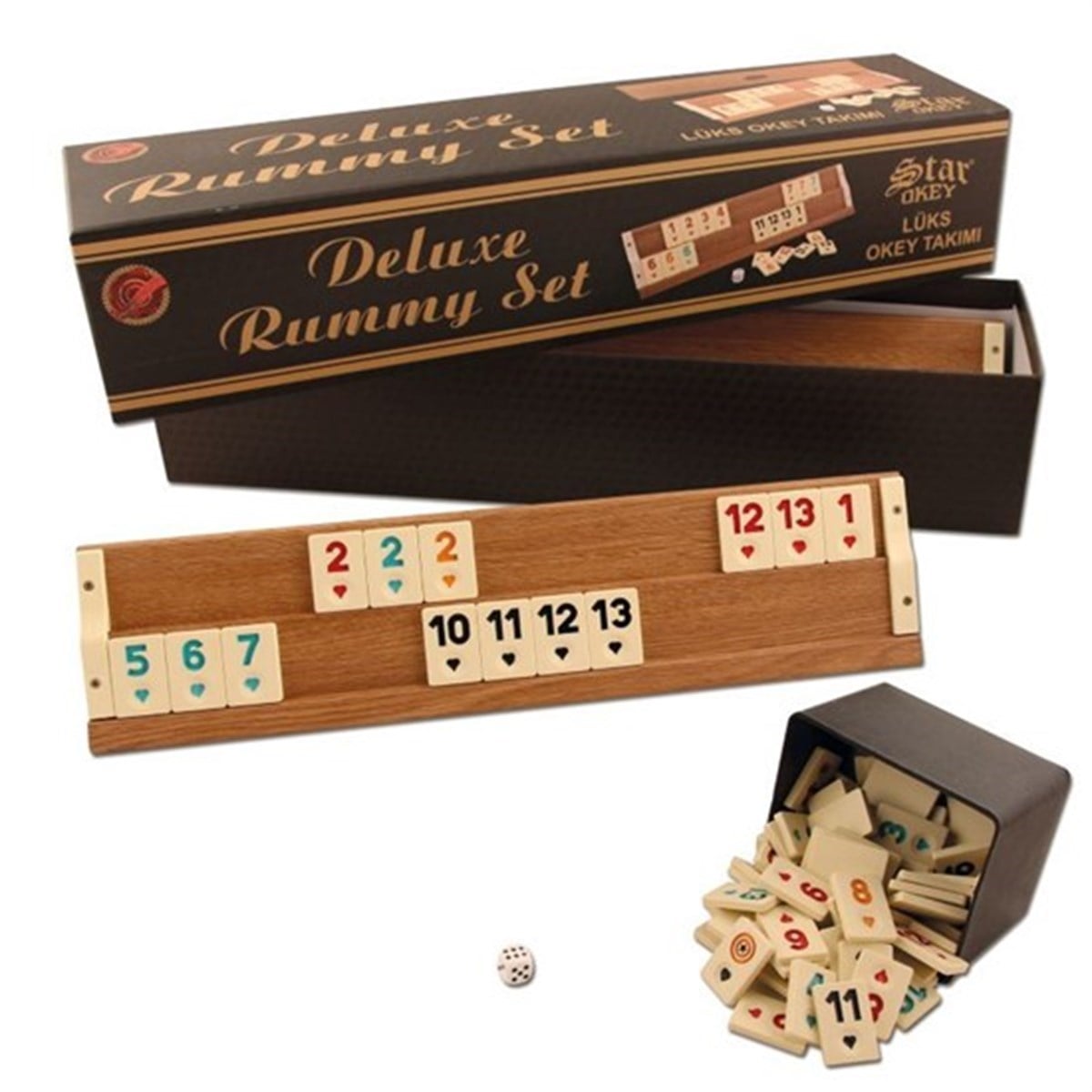 DELUXE AHŞAP OKEY TAKIMI