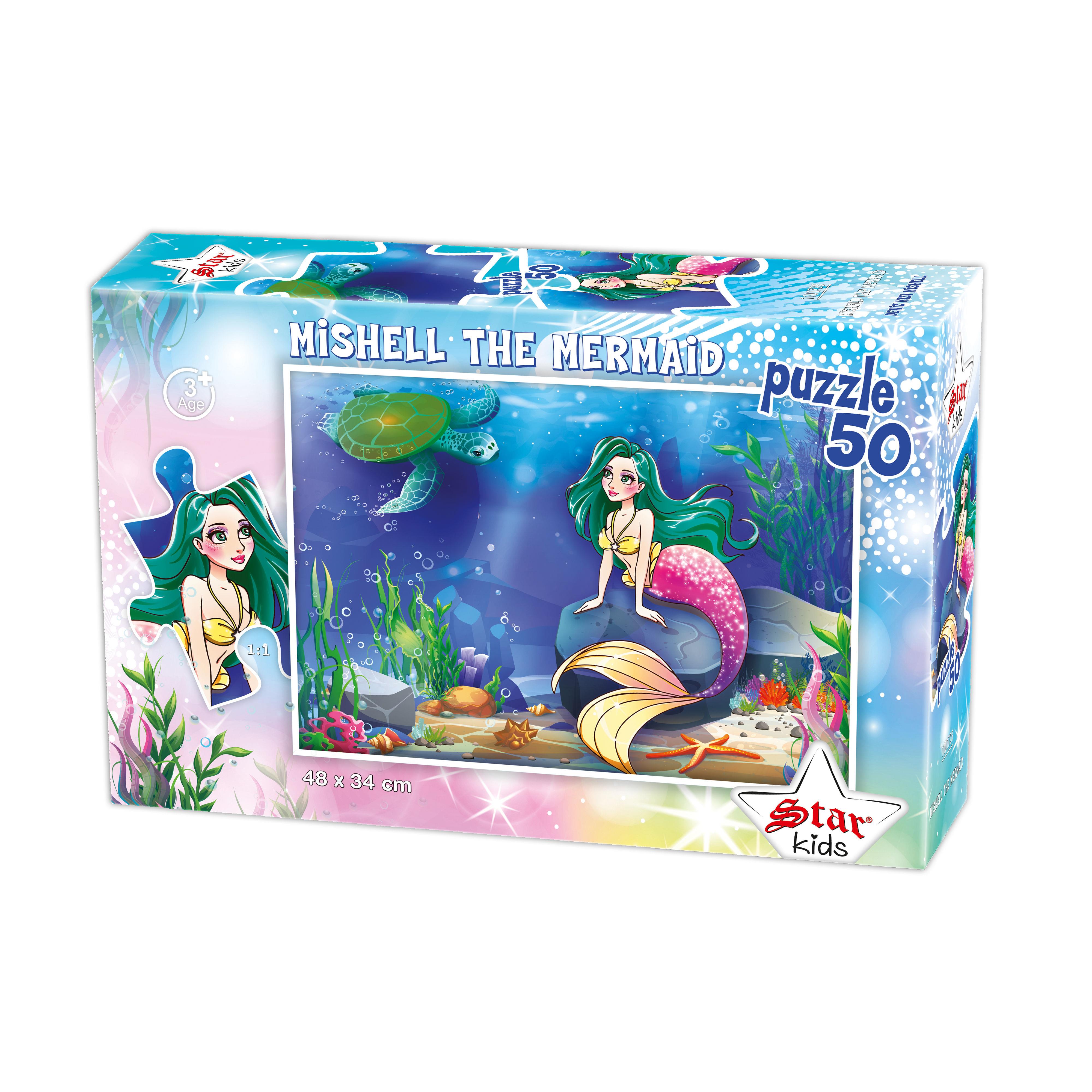 DENİZ KIZI MİSHELL, 50 PARÇA PUZZLE