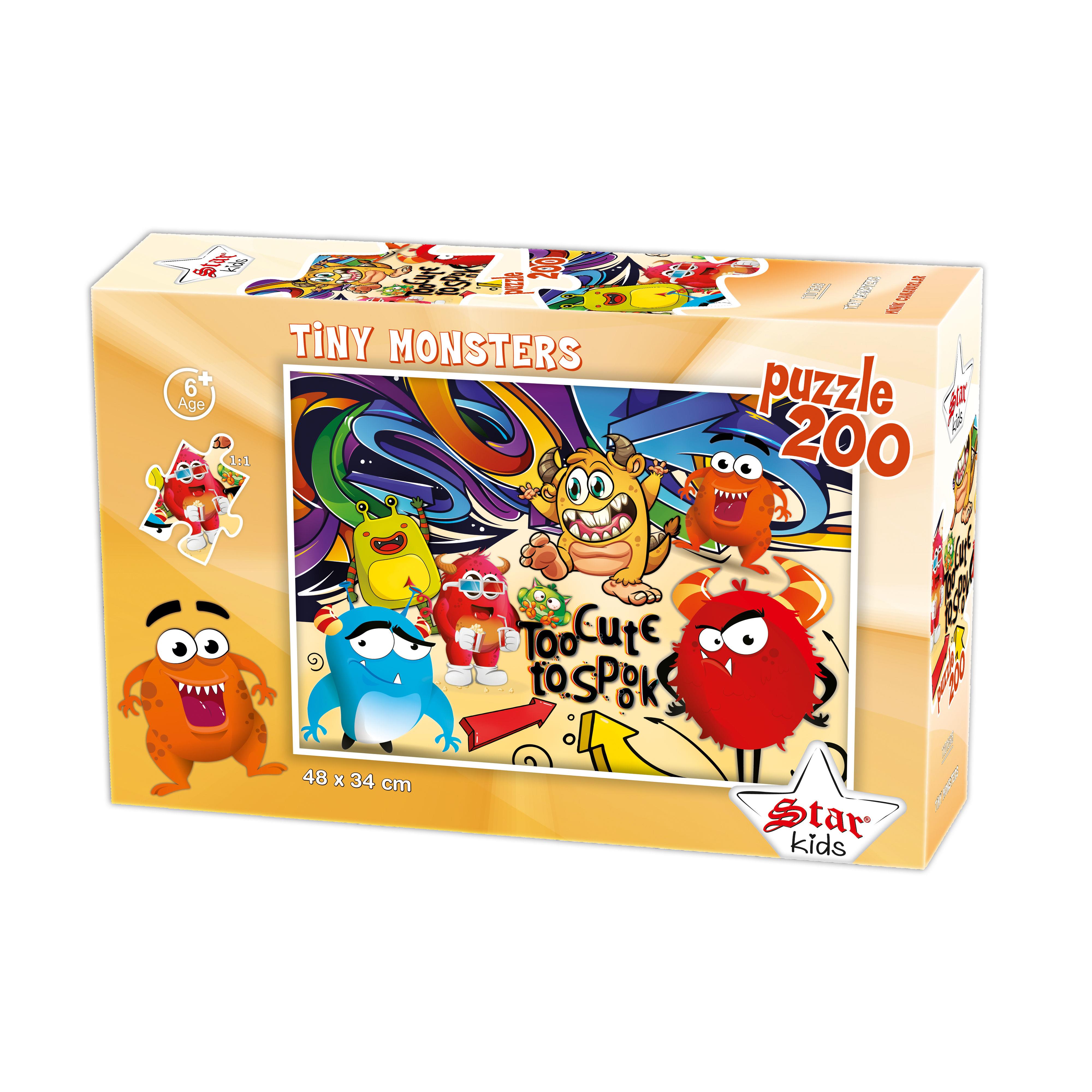 MİNİK CANAVARLAR, 200 PARÇA PUZZLE