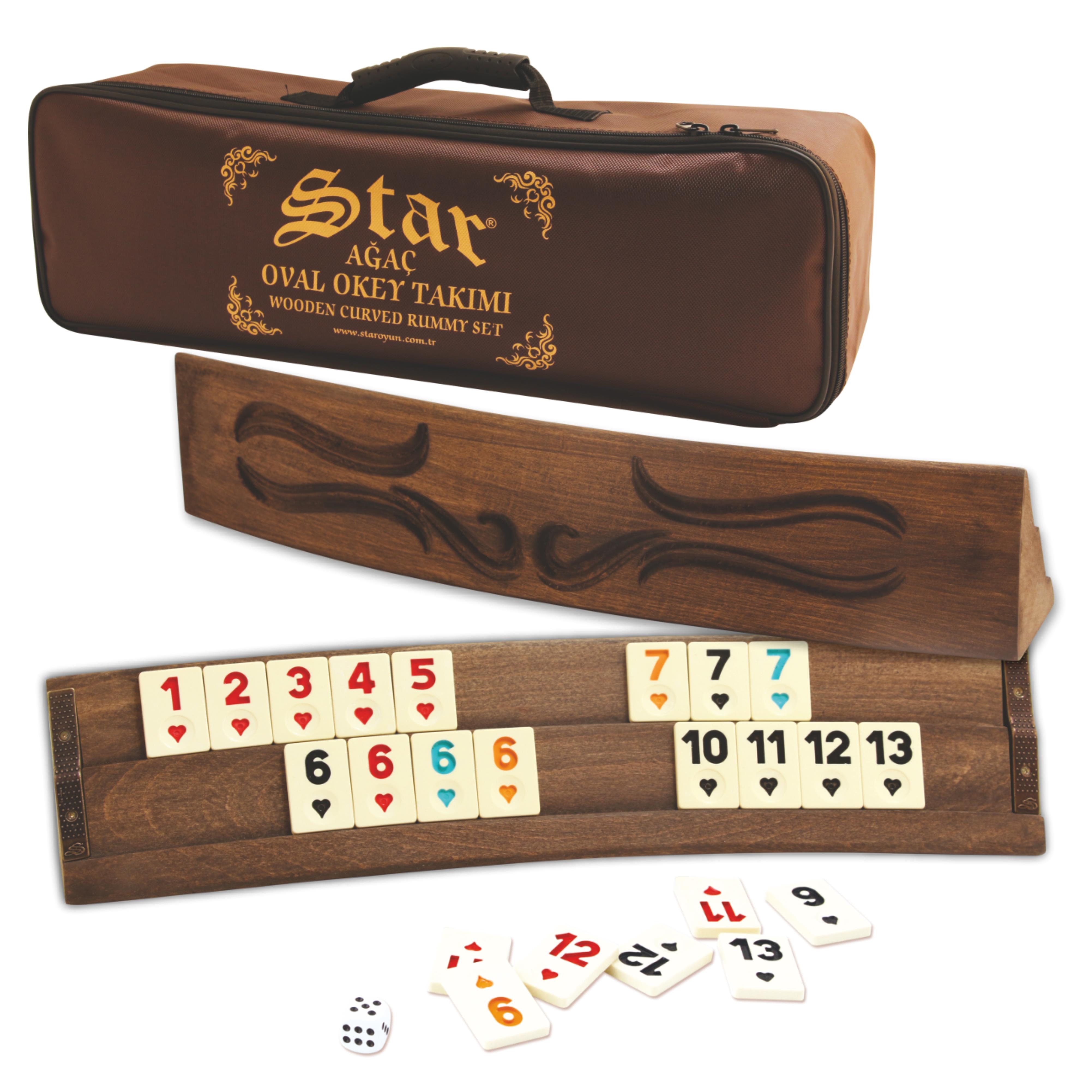 OYMALI AĞAÇ OVAL OKEY TAKIMI