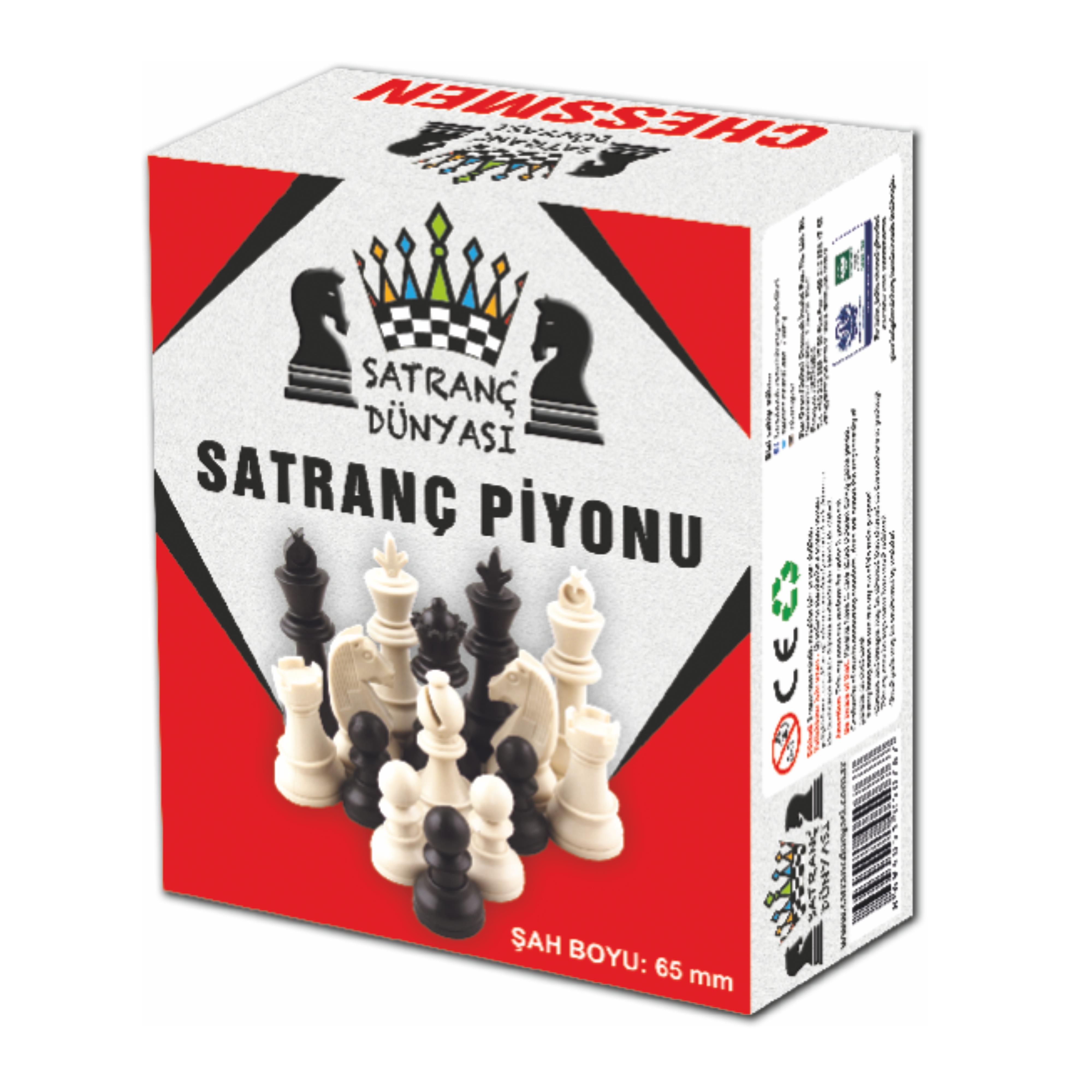 SATRANÇ PİYONU PLASTİK ORTA BOY