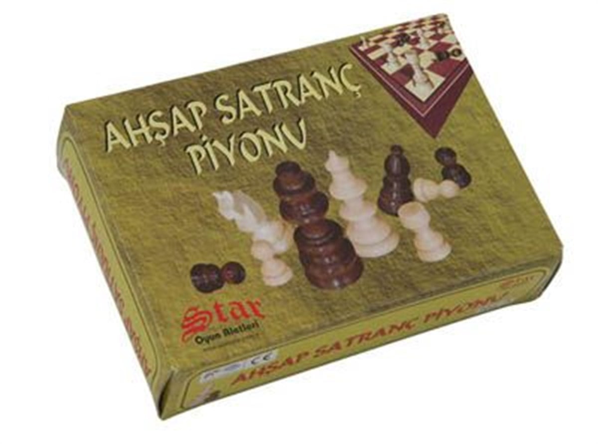 Star Satranç Piyonu Ahşap No:3