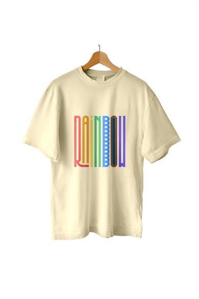 AlmicrabOversize T-shirtsOversize Rainbow Tişört