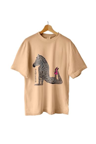 AlmicrabOversize T-shirtsOversize Zebra Tişört