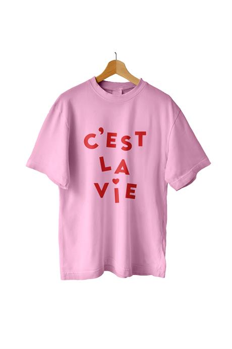 AlmicrabOversize T-shirtsOversize C'est La Vie Tişört