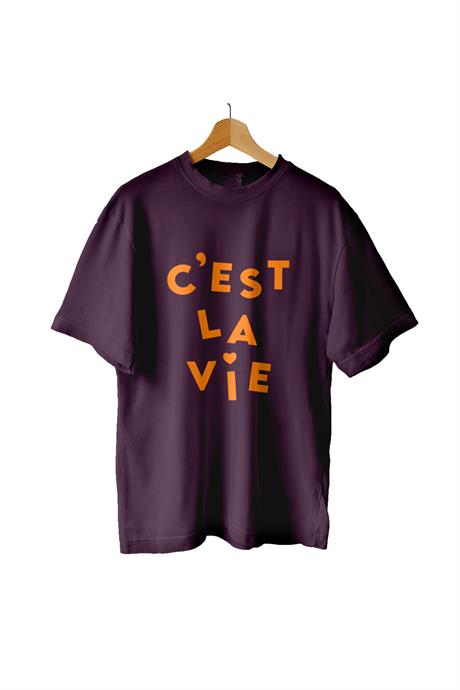 AlmicrabOversize T-shirtsOversize C'est La Vie Tişört
