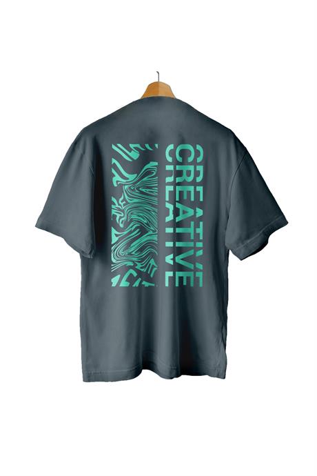 AlmicrabOversize T-shirtsOversize Creative Tişört