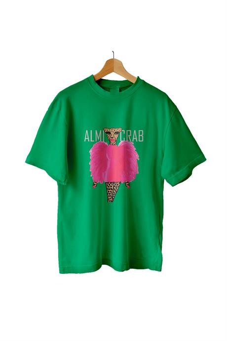 AlmicrabOversize T-shirtsOversize Furry Leopard Tişört