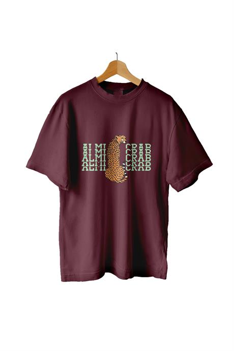 AlmicrabOversize T-shirtsOversize Leopard Tişört