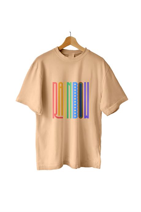 AlmicrabOversize T-shirtsOversize Rainbow Tişört
