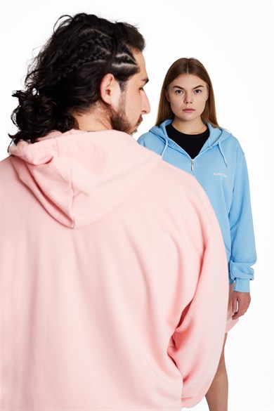 AlmicrabFermuarlı HoodieBasic Fermuarlı Hoodie Yavruağzı