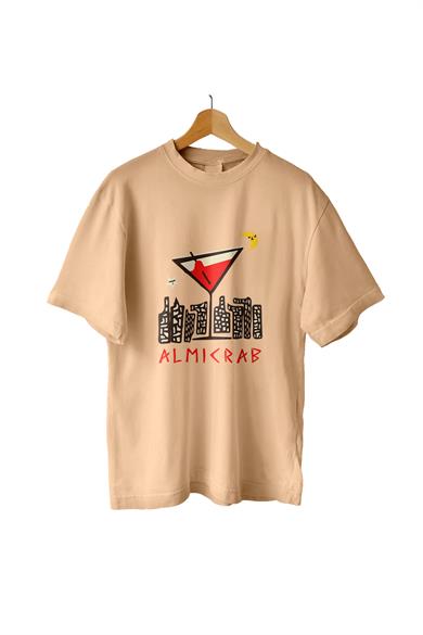 AlmicrabOversize T-shirtsOversize City Martini Tişört