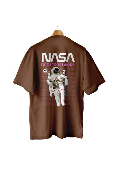 AlmicrabOversize T-shirtsOversize Fly Me To The Moon Tişört