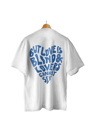 AlmicrabOversize T-shirtsOversize Love Is Blind Tişört