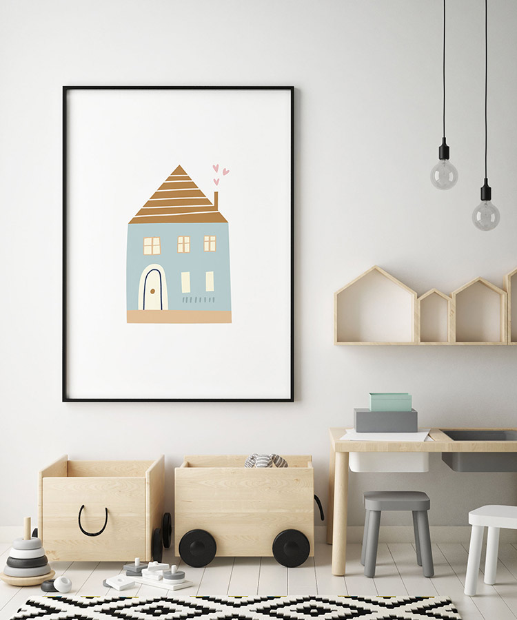 Blue House Poster