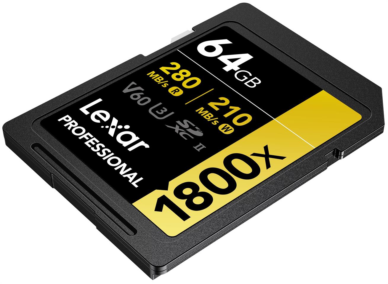  Lexar 64GB Gold Series 1800x UHS-II SDXC Hafıza Kartı 270mbs